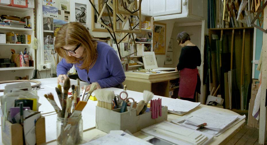 une atmosphere sereine regne dans l’atelier cadre a part paris 