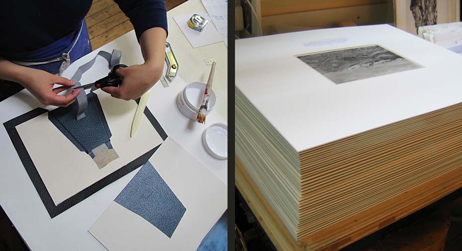 dans l’atelier de cadre a part paris le travail est execute avec precision