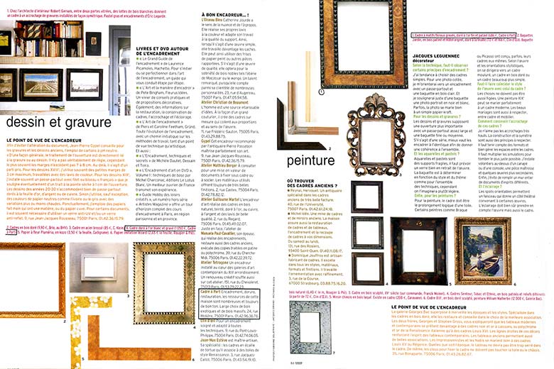 chez cadre a part paris il y a un tres grand choix de cadres